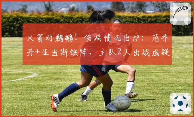 火箭对鹈鹕!伤病情况出炉:范乔丹+亚当斯缺阵,主队2人出战成疑